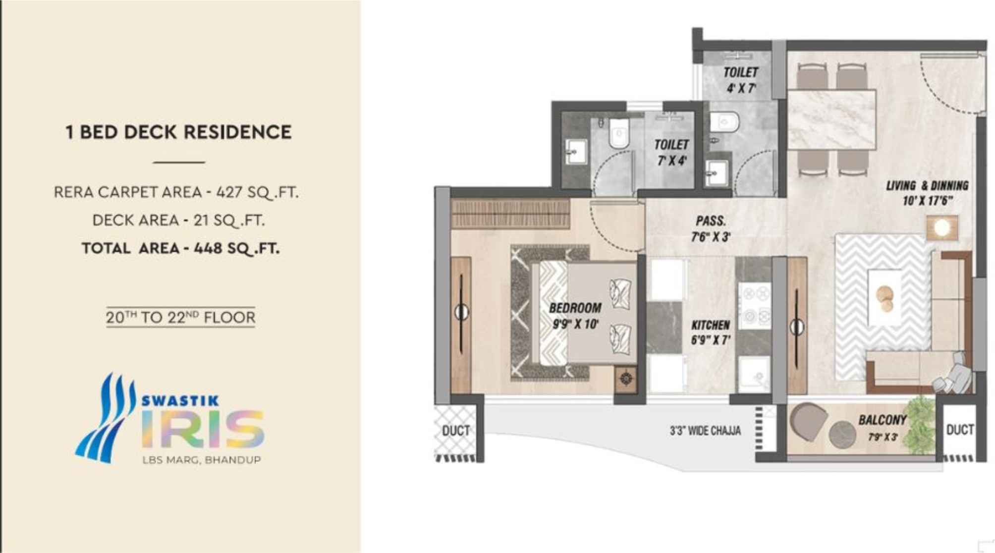Swastik-IRIS-1-BHK-448-Sqft