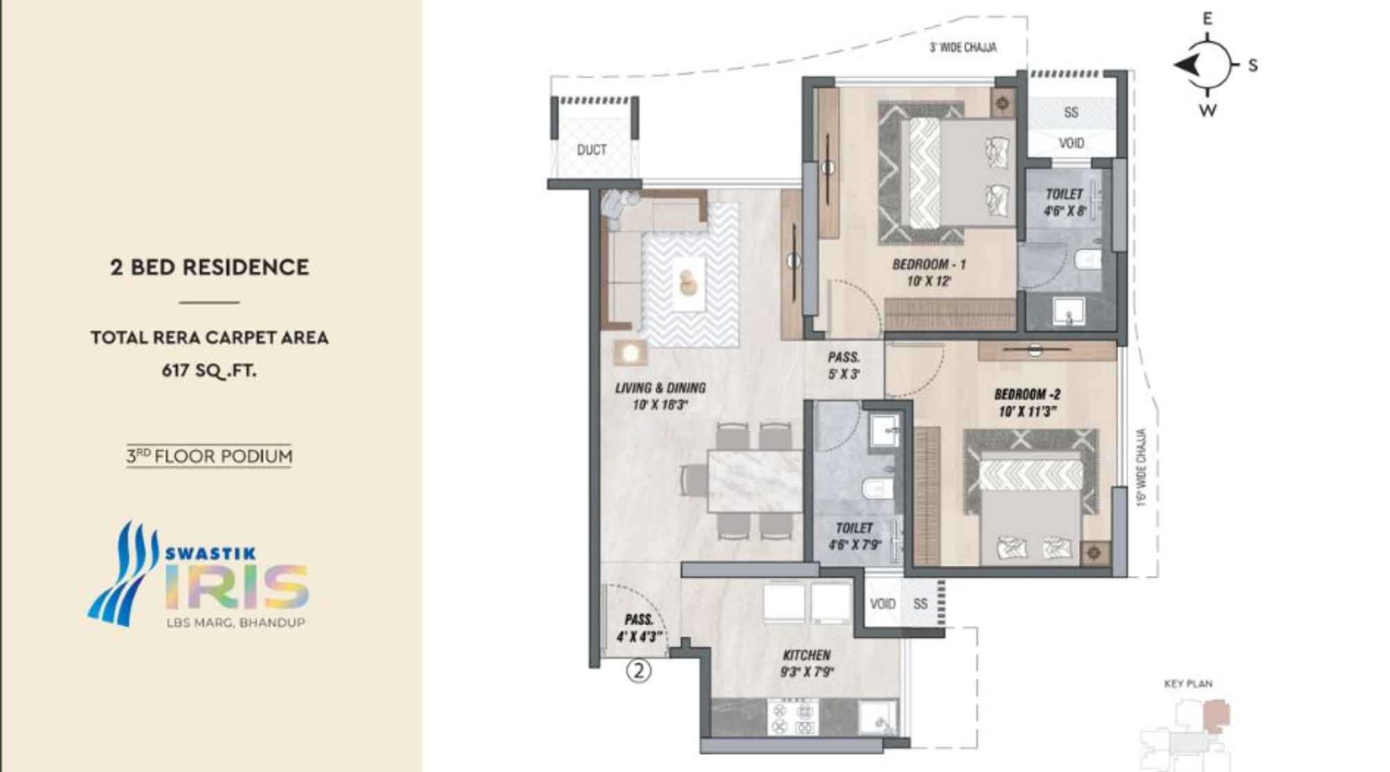 Swastik-IRIS-2-BHK-617-Sqft