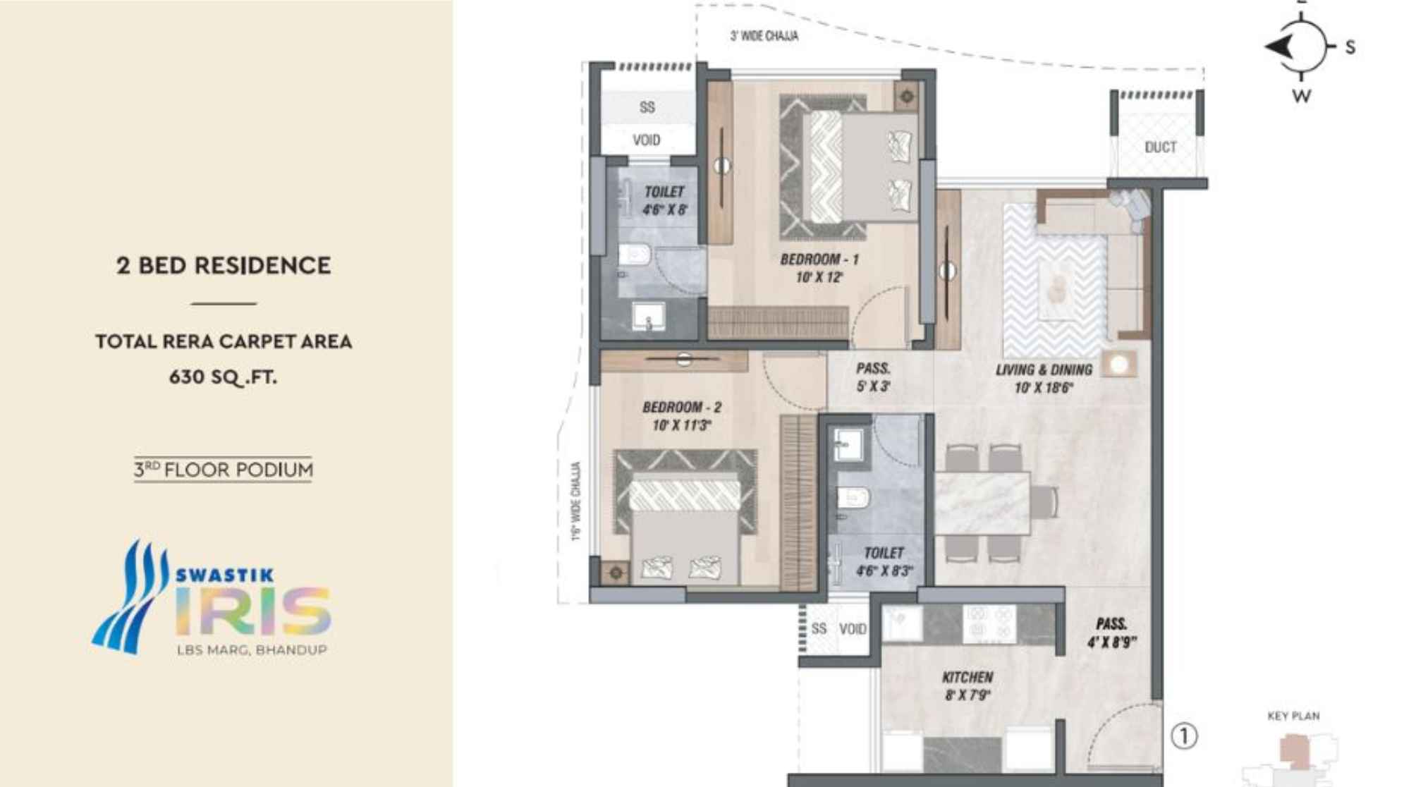 Swastik-IRIS-2-BHK-630-Sqft