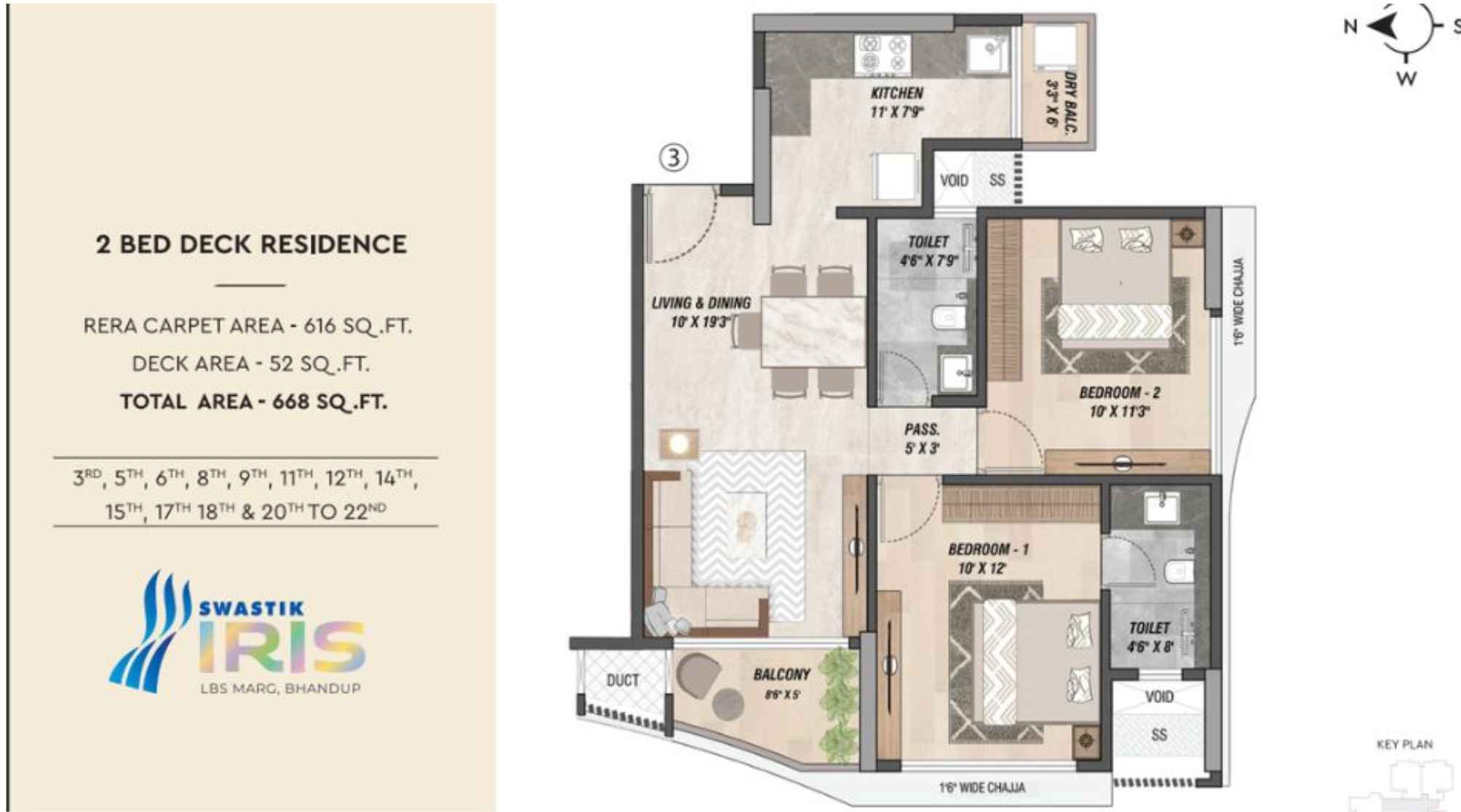 Swastik-IRIS-2-BHK-668-Sqft